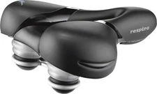 Selle Royal Respiro Saddle -Steel, Black, Relaxed