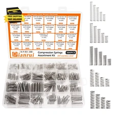300PCS Compression Springs Assortment Kit 23 Different Sizes Small Spring 304 St