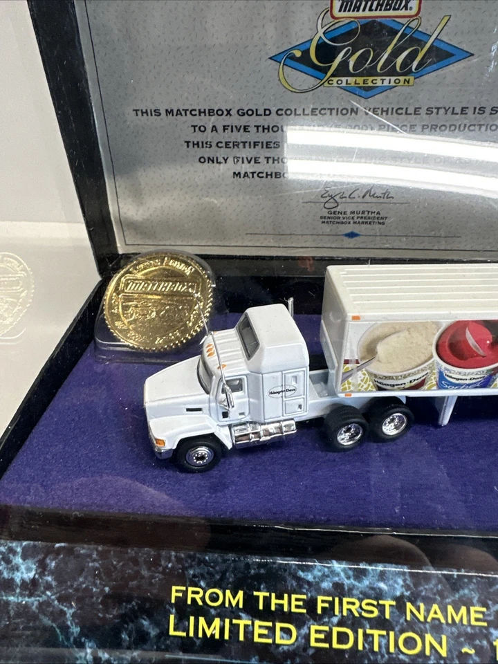 1996 Matchbox Gold Collection Mack CH-600 (SEALED) 1 of 5,000 with Haagen-Dazs - Image 2 of 4