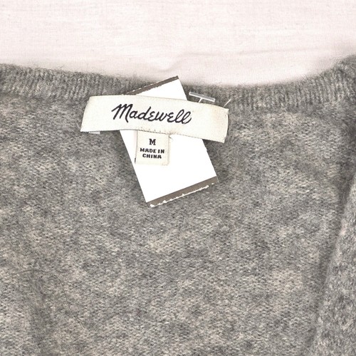 Madewell Alpaca/Wool Blend Colorblock Long Cardigan Sweater Grey Navy Womens M - Bild 5 von 18