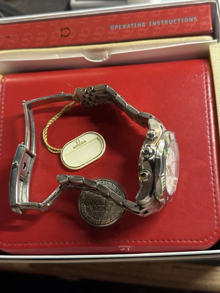 Men’s Omega Seamaster Pro White Chrono. 25982000. Original Box & Paperwork. USA - Image 2 of 4