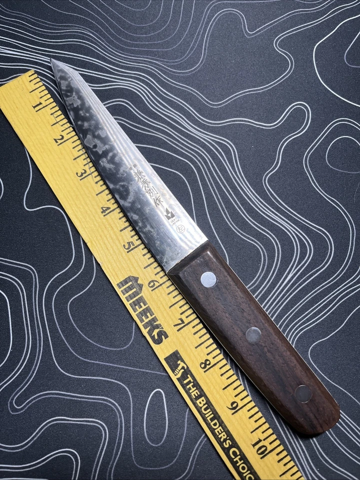 Cuchillo deshuesador de cocina japonés Masahiro 150 mm 6 pulgadas tipo redondo carbono SEKI JAPÓN Foto 4 de 4