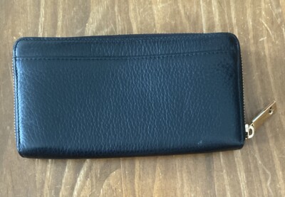 長財布 kate spade spencer llic dot slim continental wallet Kate Spade Spencer Slim Continental Wallet Black Leather | eBay