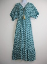 Femmes Ample 100% Viscose Caftan Style Robe Été Un Taille : Standard & Grande