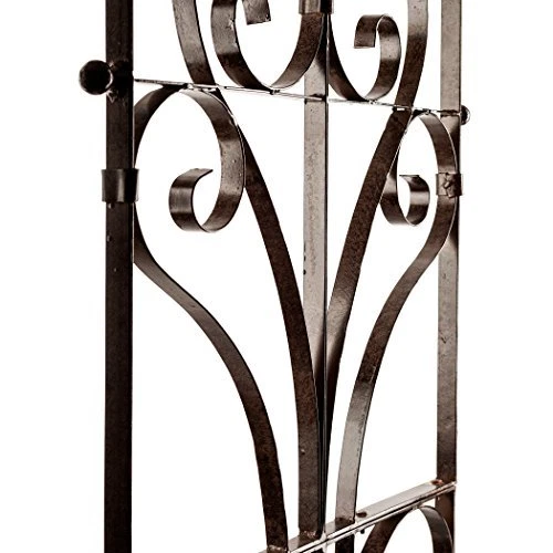 H Potter GAR214L Grande Italiano Hierro Jardín Enrejado Metal Patio Arte Exterior Foto 3 de 4