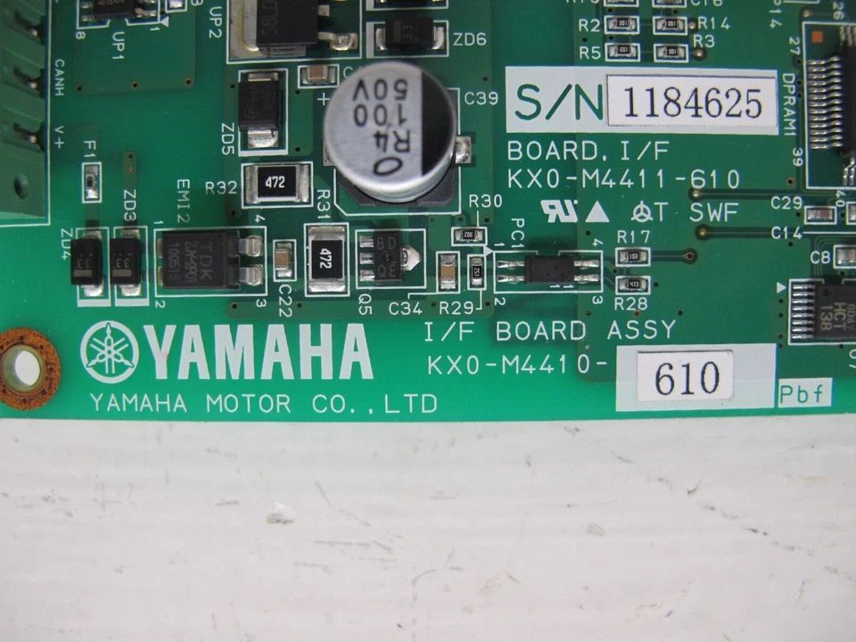 Placa de I/F Yamaha Motor KX0-M4410-610 para Robot RCX240S KX0-M4411-610 Servo PCB Foto 3 de 4