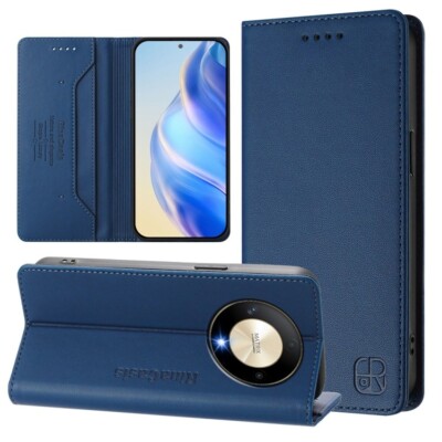 For Honor X9b / Magic6 Lite 5G Global Dual-Fold Magnetic Suction RFID Case