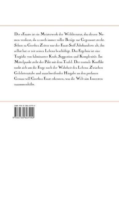 Thumbnail - Faust I Und Ii Urfaust - Johann Wolfgang Von Goethe - 9783730607992