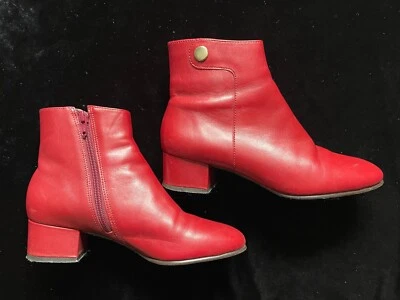 # Bottines Femme - MINELLI - pointure 36 - Cuir - Rouge - TBE - Photo 1/4