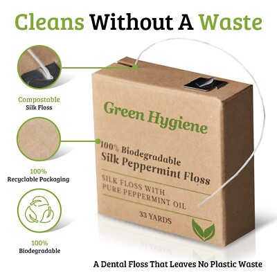 Verified Supplier Natural Silk Dental Floss Biodegradable Bamboo Tube