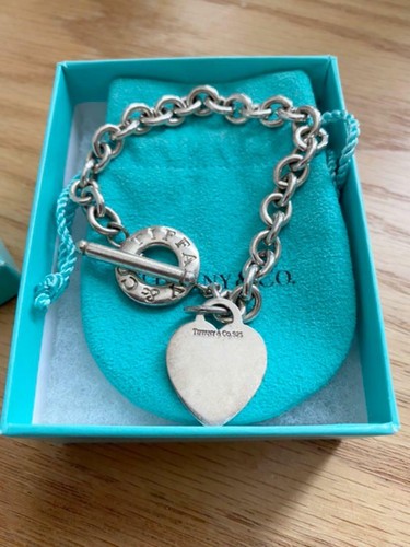 Tiffany heart Bracelet Pendant Silver 