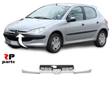 FOR PEUGEOT 206 98 - 09 NEW FRONT CENTER GRILLE WITH MOLDING TRIM FOR PAINTING
