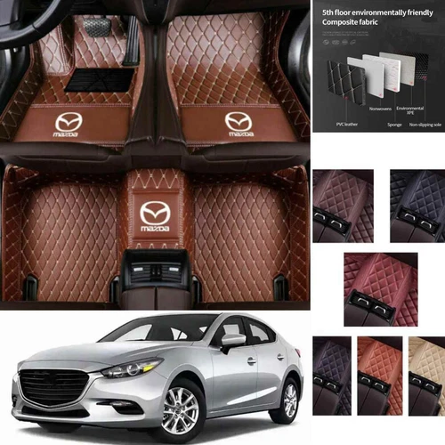 For Mazda 2 3 5 6 Car Floor Mats Custom All Weather Carpets Waterproof Liners - Imagen 32 de 39