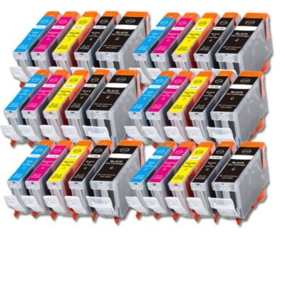 30-Pk/Pack PGI-5 CLI-8 BCMY Ink for Canon PIXMA MP500 MP530 MP600 MP610