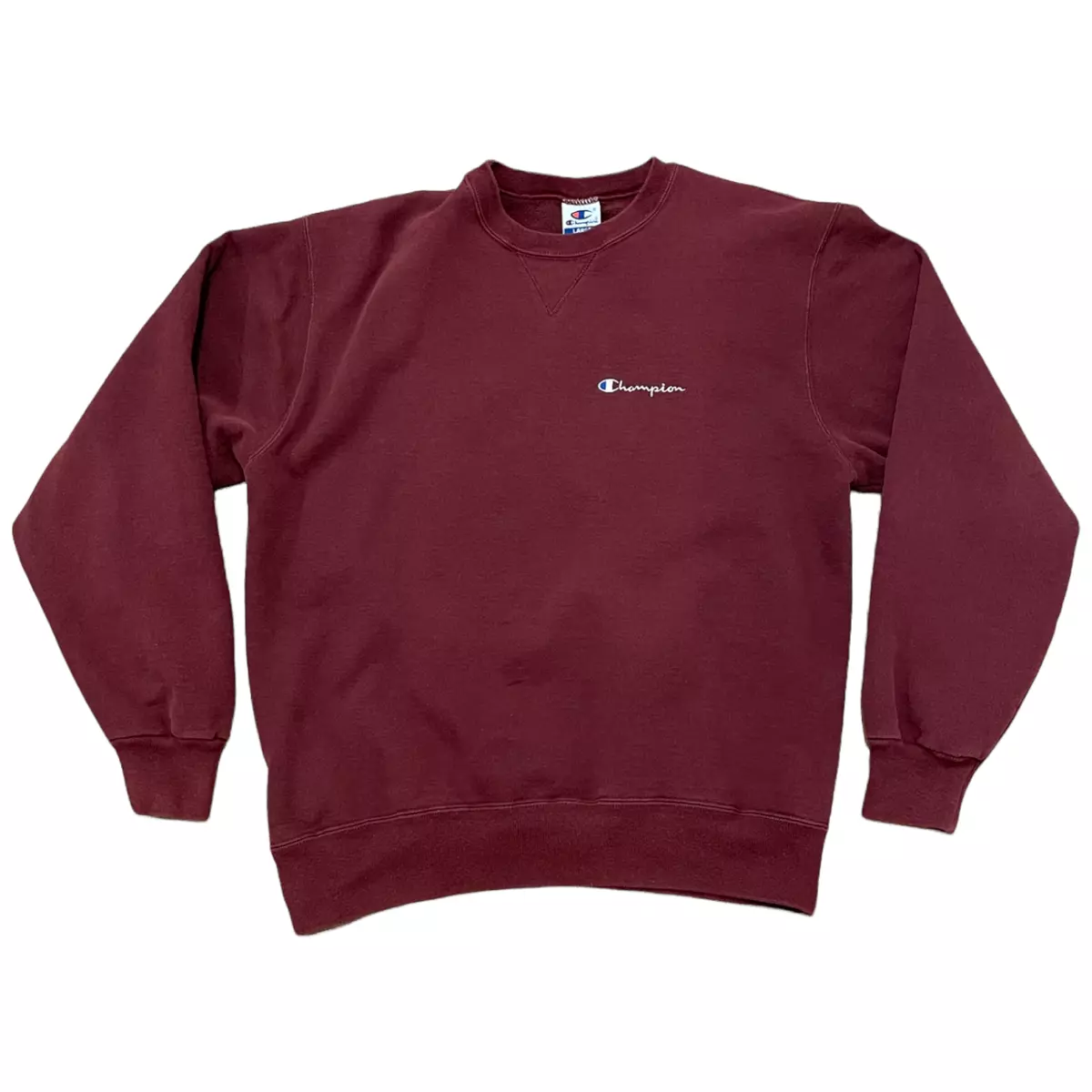 Maroon champion crewneck sweatshirt sale