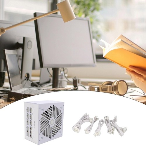 110-240V 850W Fully Modulars Computer Power Supply with Silents 120mm White Fan - Afbeelding 2 van 8