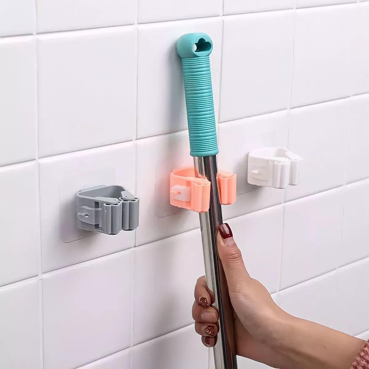 Utility Hook, Utility Hook Rack, Broom Hanger, Broom Hook, Broom and Mop  Holder, Mop Hook Storage Rack, Wall Mounted Broom and Swiffer Hook 