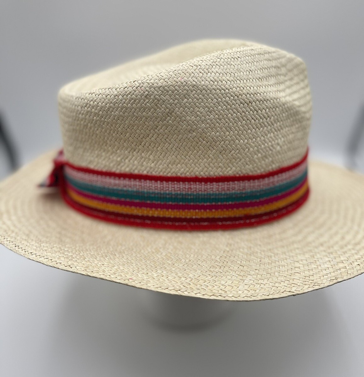 Anthropologie Elegancia Panama Hat Tropical Preppy Boho  display picture 2