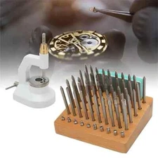 Watch Repairing Tools 60 Piece Set Table Punch Disassembly Balance Punch Table
