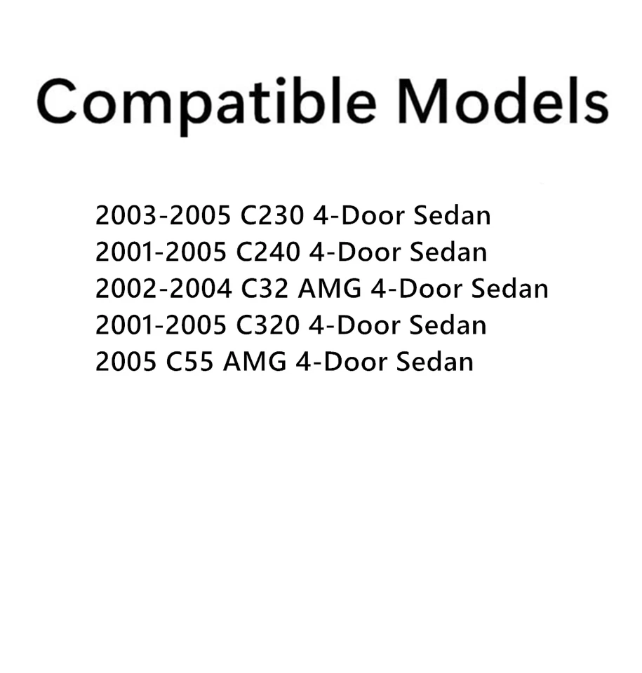 Se adapta a Benz C230 C240 C320 C32AMG 4 puertas sedán pasajero puerta trasera derecha ventana vidrio Foto 2 de 4