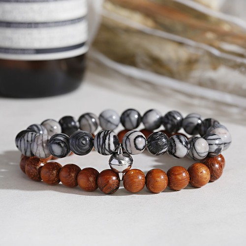 2Pcs/set Magnetic Couple Bracelet Love Friendship Distance Stone Bracelets Gift - Picture 82 of 90