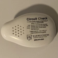 Warmly Yours Floor Heating Circuit Check White w/ 2 AAA batteries