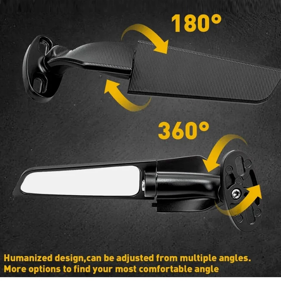 Wing Rearview Side Mirror for Ducati 899 1199 1299 Panigale 1198 1098 848 - Изображение 3 из 4