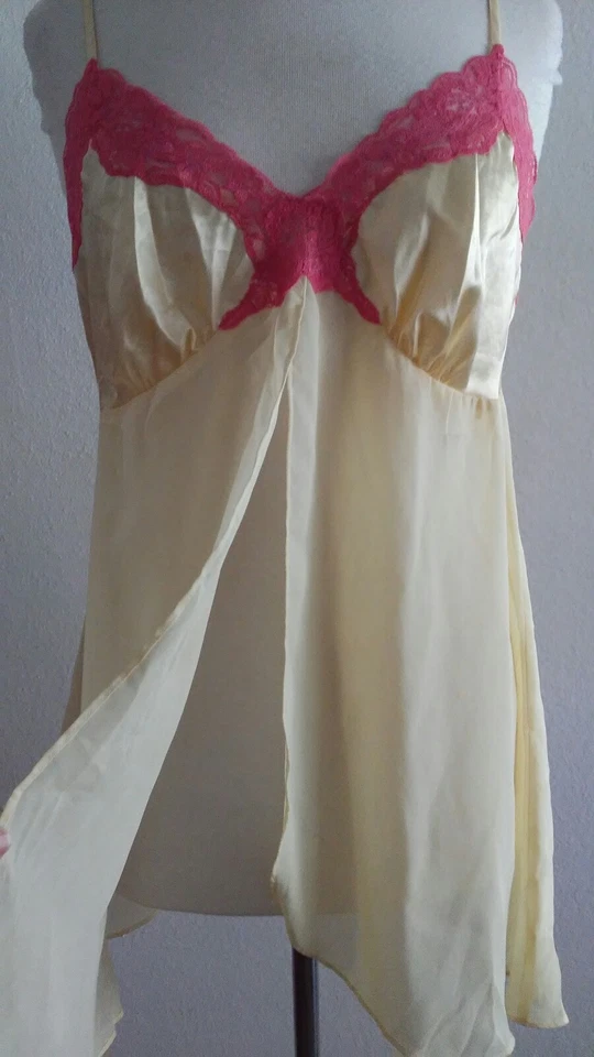 SECRET TREASURES Ropa de Dormir Amarilla Transparente Noche Talla L (12/14) Foto 3 de 4