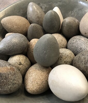 Stone Sculpted Egg Spring Zen Home Decor Gift NEW