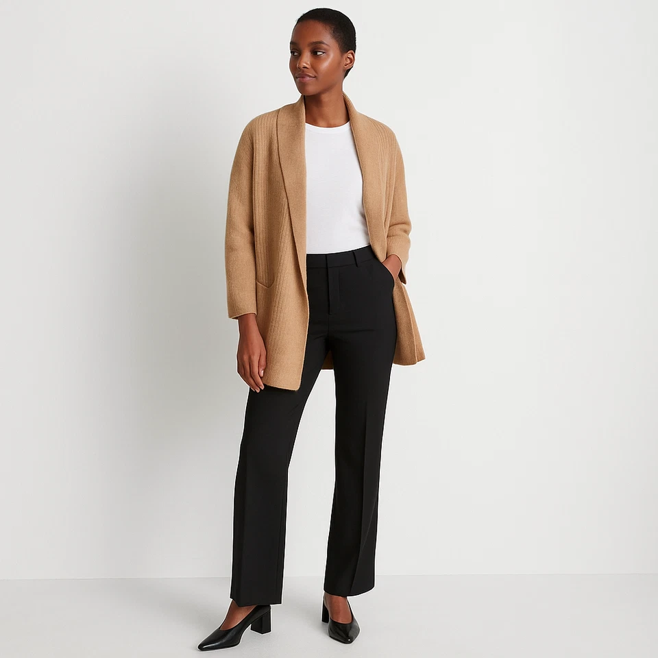 Polo Ralph Lauren женщин кардиган маленький бежевый шерсти тихий роскошь старые деньги - Изображение 3 из 4