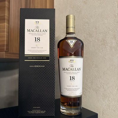 Rare,The Macallan 18 YO 2023 Sherry Cask Sherry Oak 0,7 L  43 % Vol. NEU OVP 