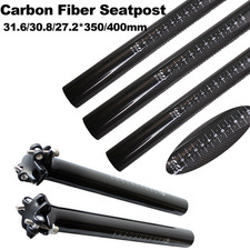 MTB Carbon Fiber Seatpost 27.2/30.8/31.6mm Road Bike Seat Tube Seat Post Clamp