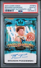 2023 PANINI COURT KINGS FRESH PAINT AUTOGRAPHS BRANDIN PODZIEMSKI JADE PSA 10