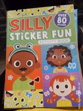 NEW MAKE A FACE Silly face sticker  activity book over 80 stickers