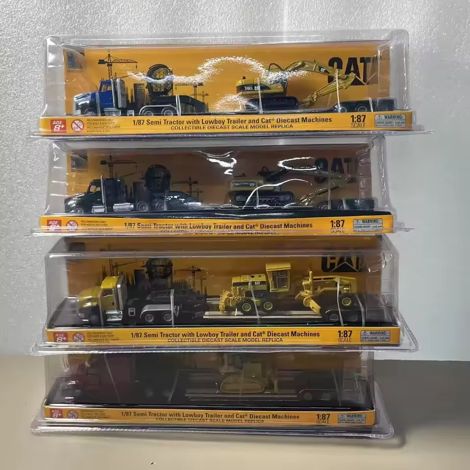 Camión remolque de metal fundido a presión 1:87 CAT 163H 315C 320D CT660 modelo Peterbilt 579 Foto 4 de 4