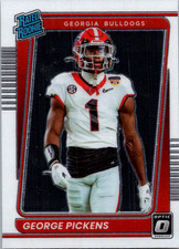 2022 Panini Chronicles Optic Draft George Pickens #23 Georgia RC Rookie Card. rookie card picture
