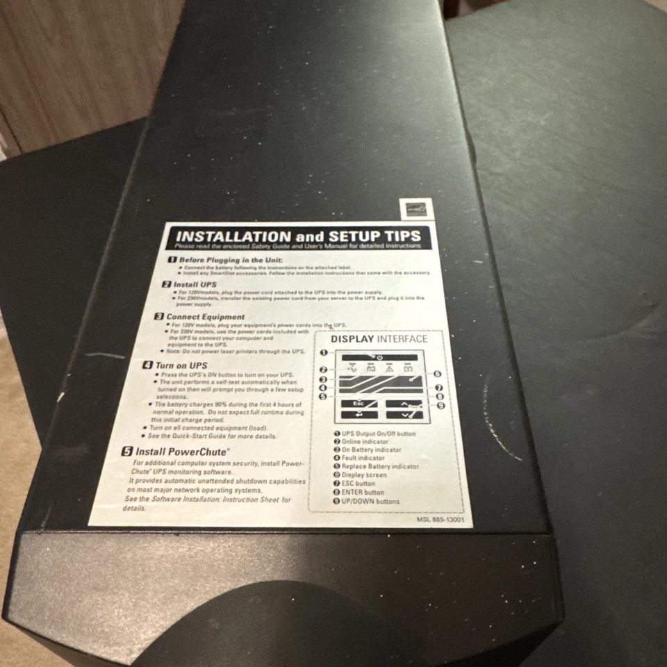 APC Smart-UPS 1000 SMT1000 1000VA 700W UPS No Battery - Image 3 of 4