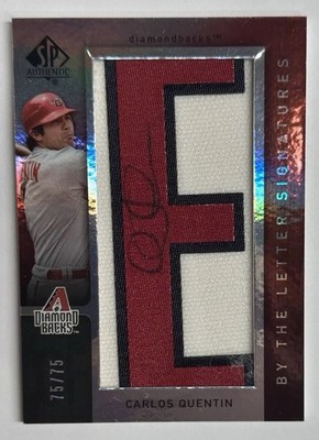 2007 Upper Deck SPA By The Letter  E  Carlos Quentin Auto 75/75