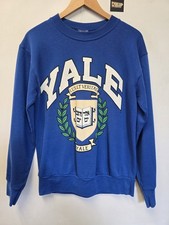 Vtg 90s Yale University Crew Neck Sweatshirt M NCAA Signal Sports