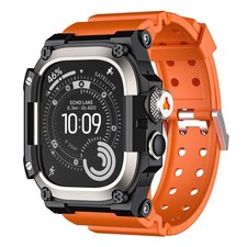 Luxury Integrated Silicone TPU Band with Watch Case For iWatch Ultra 3/2/1 49mm
