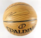 Andre Drummond Pistons Signed NBA Spalding Wood Grain Basketball AUTO