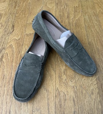 TOD S Men s Gommino Green Suede Driving Shoes / Loafers Size 10 UK, 11.5 US