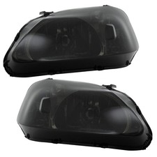 Smoke Headlights Pair Honda Civic 99-00 Left Right JDM Style ABS HO2503113