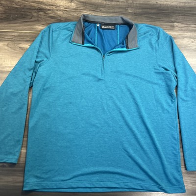 Under Armour Shirt Mens 2XL Blue Topaz Armour Fleece 1/2 Zip