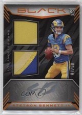 2023 Black Rookie Signature Materials Citrine 4/50 Stetson Bennett IV Auto 0w3