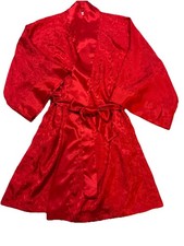 Victoria's Secret Gold Label red robe belt tie vintage size one size fits all