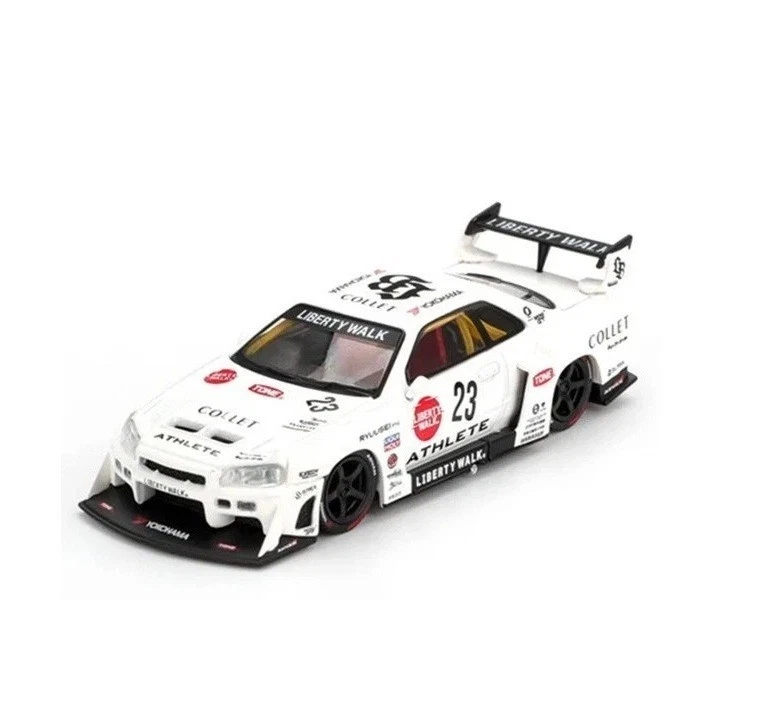 Mini GT 1:64 Nissan LB-ER34 Super Silhouette ATHLETE/COLLET  White MGT0105-P10 - Image 2 of 4
