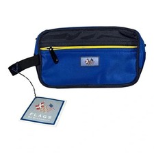 Baekgaard Flags Men's Shaving Kit Small Bag Blue Travel Blue NWT