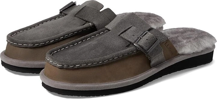 LL Bean Slippers Men Size 9 Shearling Lined Grey L.L. Bean Men main image 3
