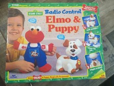 VTG Tyco Sesame Street Radio Control Elmo Puppy NIB Unopened Preschool